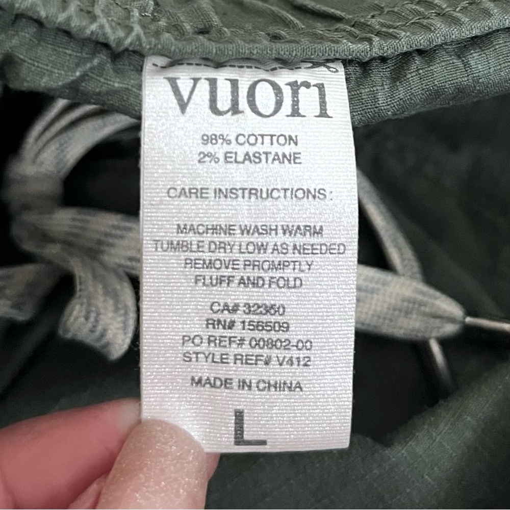 Vuori Mens Ripstop Pant SZ L Outdoor Gorpcore Oregano Army Green Hiking Climbing - Picture 8 of 16